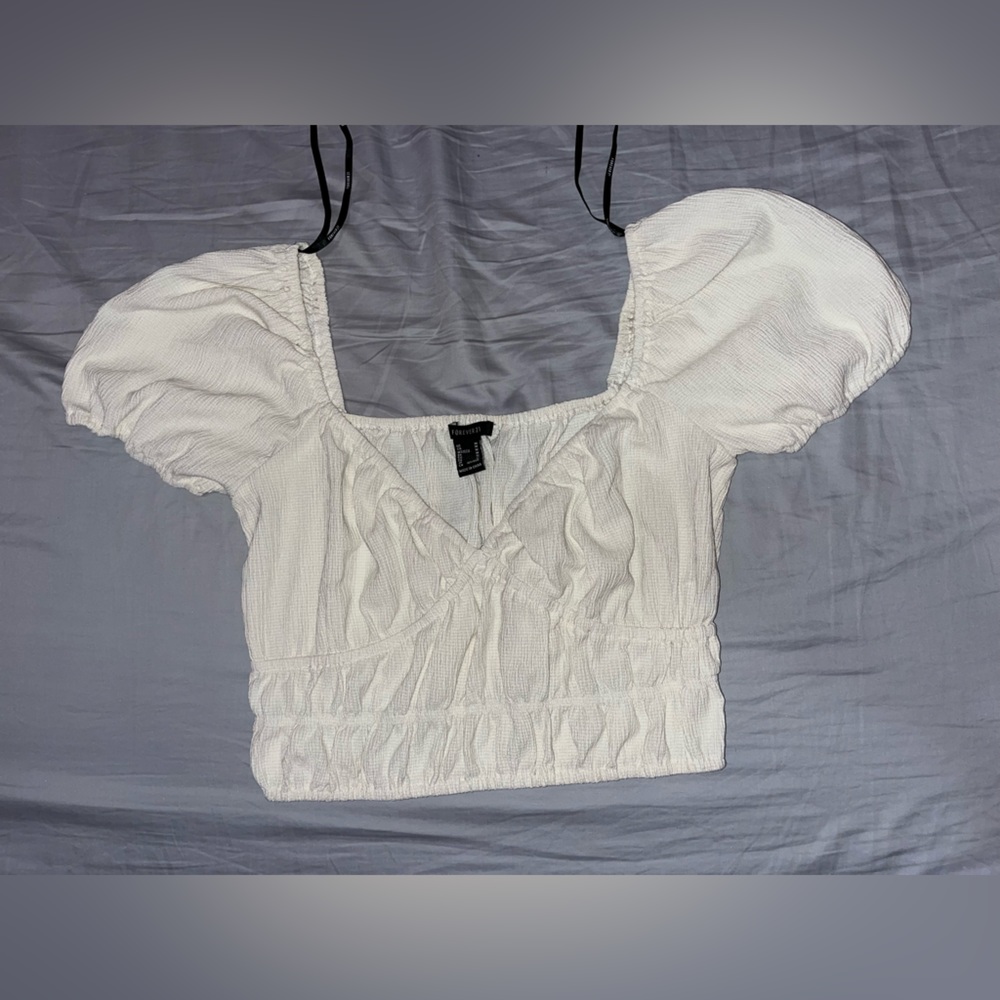 Forever 21 | New | White Crop Top Blouse
